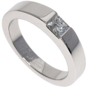 CARTIER 18k Silver Diamond Ring #49
